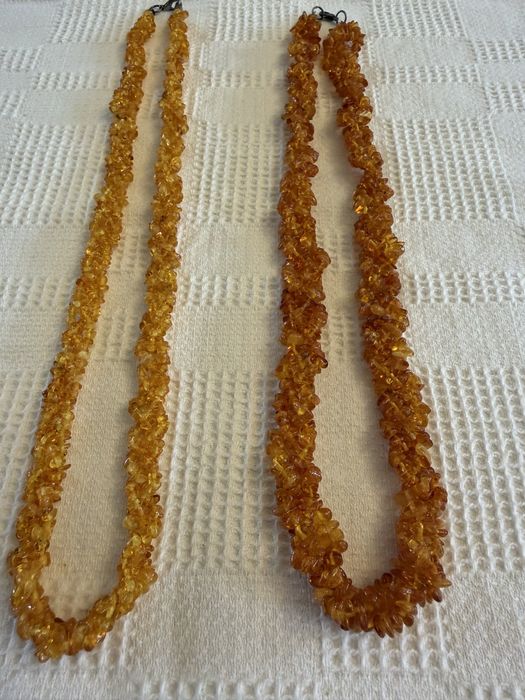 Korale bursztynowe 60cm