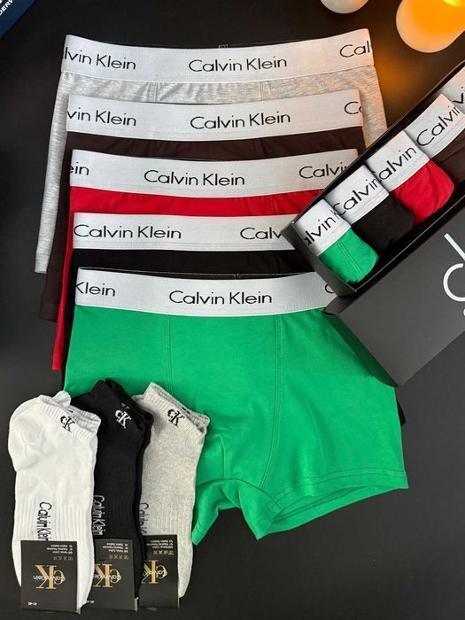 Чоловічі боксери CK серія Modern White/Black. Мужские трусы