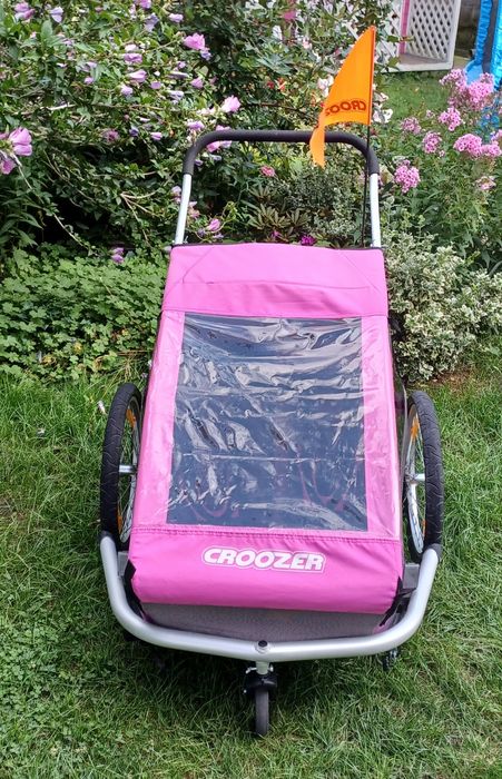 Przyczepka rowerowa Croozer Kid for 2 różowa / wózek/riksza