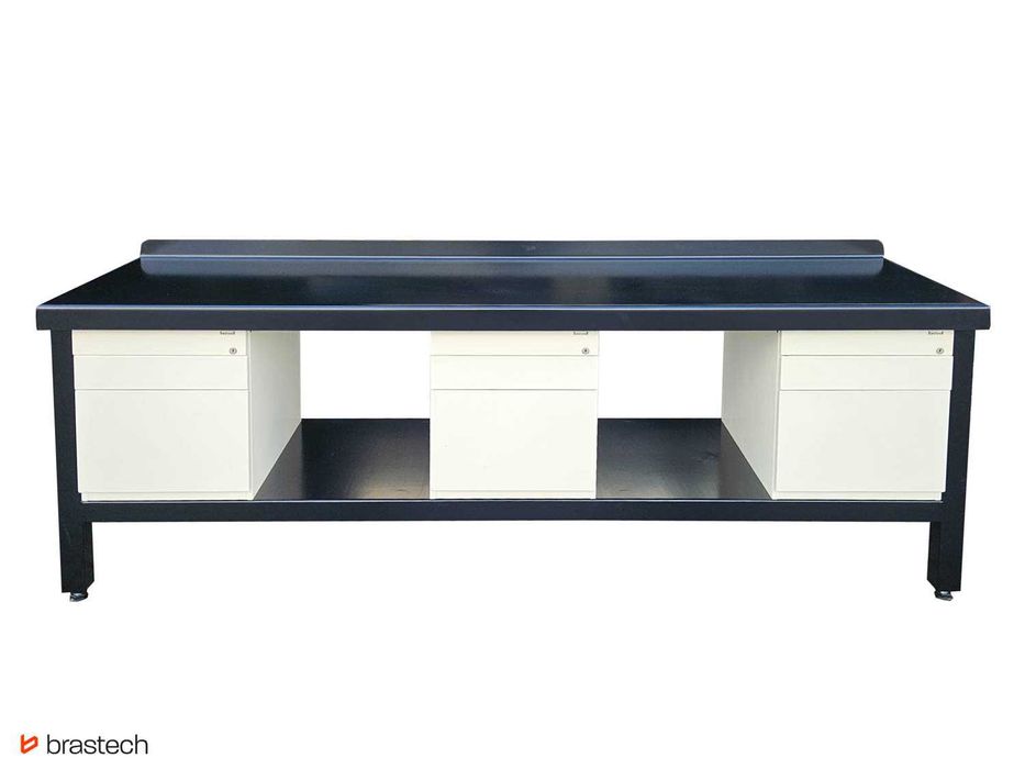 Stół warsztatowy 90 x 232 x 61,5 cm Blat stalowy 5 mm, waga 265 kg