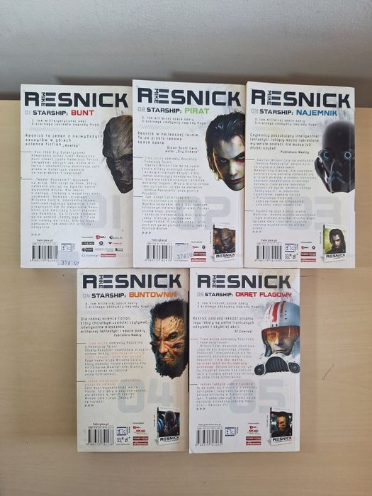 Mike Resnick Starship 1-5 Bunt Pirat Najemnik Buntownik Okręt flagowy