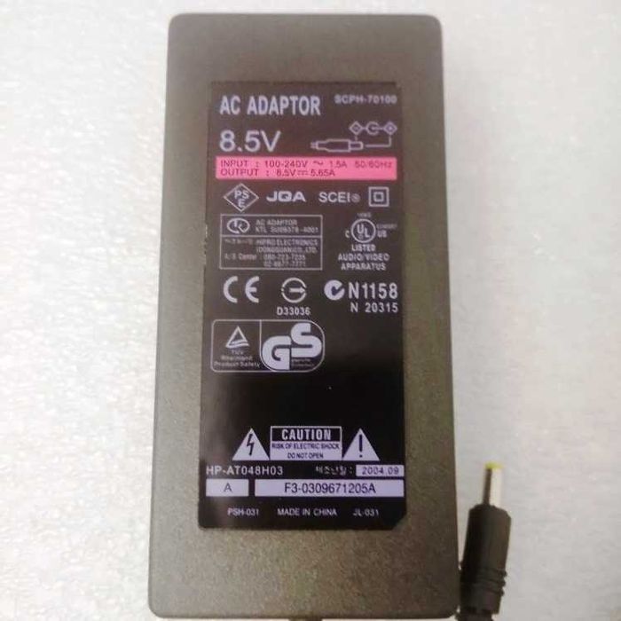Transformador para Consola PS2 Playstation 2 70000 series 8.5v 5.65A