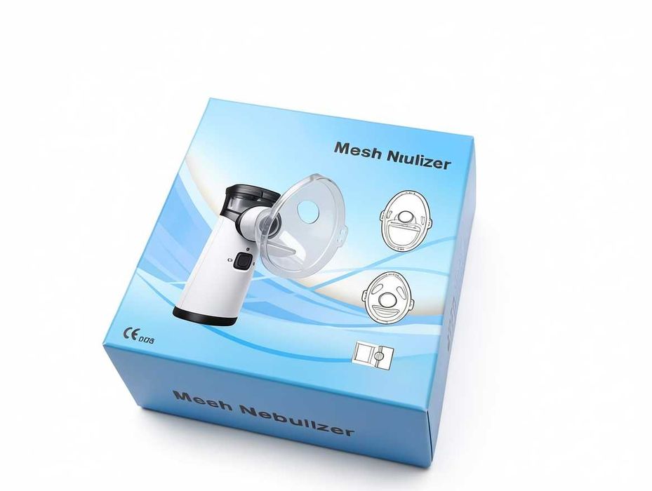 H242 Inhalator Siateczkowy Przenośny Mesh Nebulizer Dla Dzieci I Dorosłych Cichy Nebulizator Do Dróg Oddechowych Z Maskami I Ustnikiem Model YS37 Biał