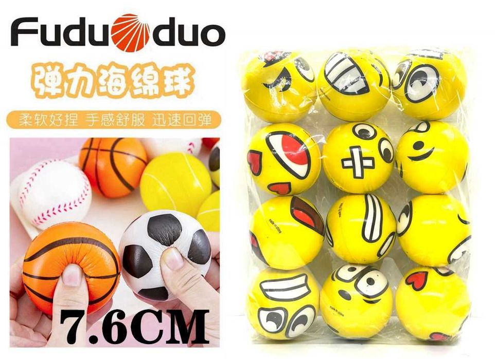 Bolas de Força de Preensão em Material PU, Macias e Leves