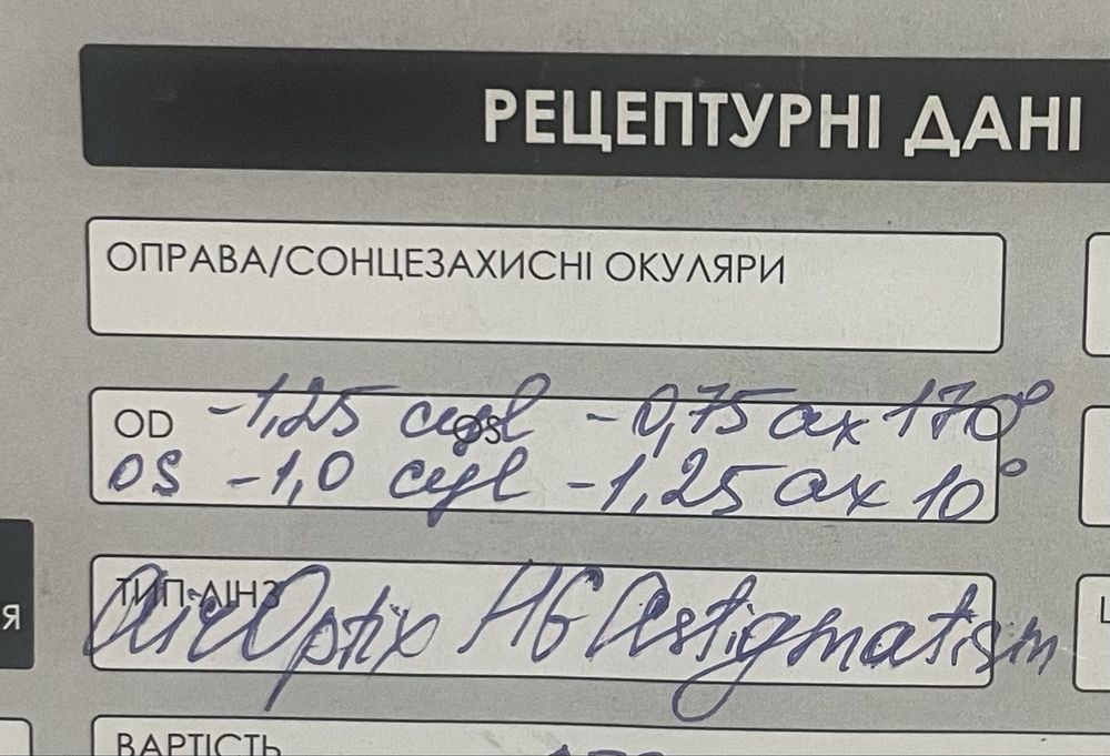 Жіночі окуляри для зору