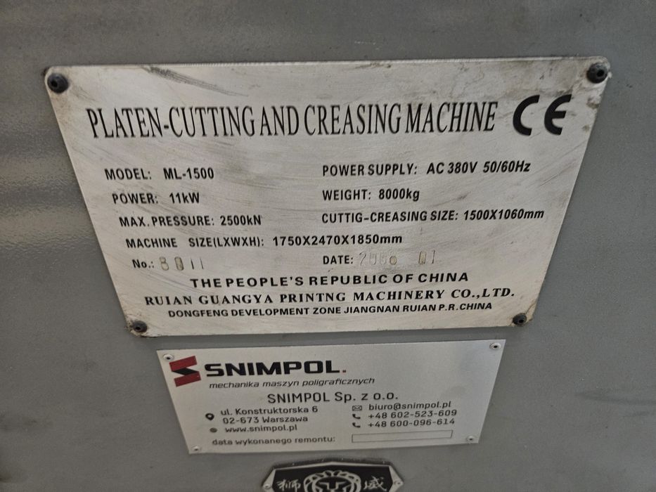 Sztanctygiel ML 1500 B0+, super stan