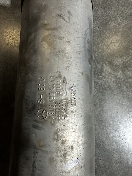 Глушитель банка резонатор спрінтер W906 Sprinter дельфін