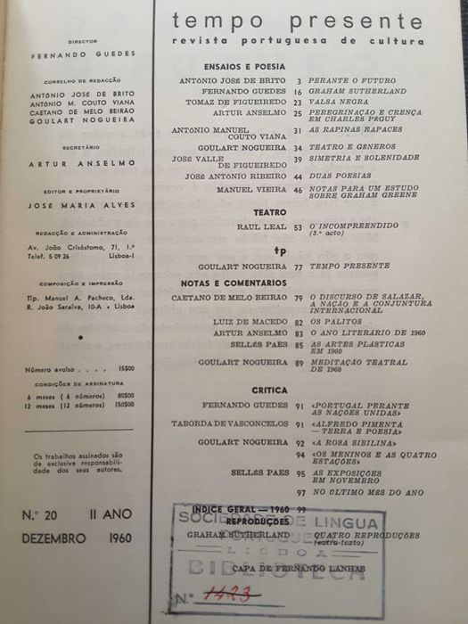 Revista Tempo Presente (1959/1961)