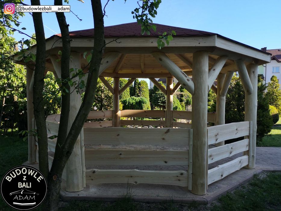 Altana Ośmiokątna z Bala, Altanka z Bali, Altana Ogrodowa (montaż)