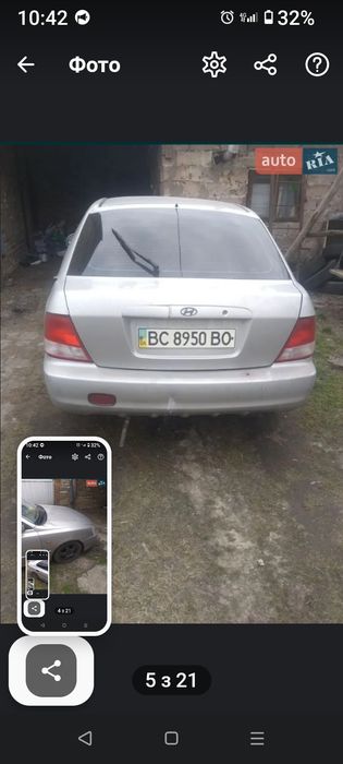 Хюндай акцент 2002р.1.6бензин