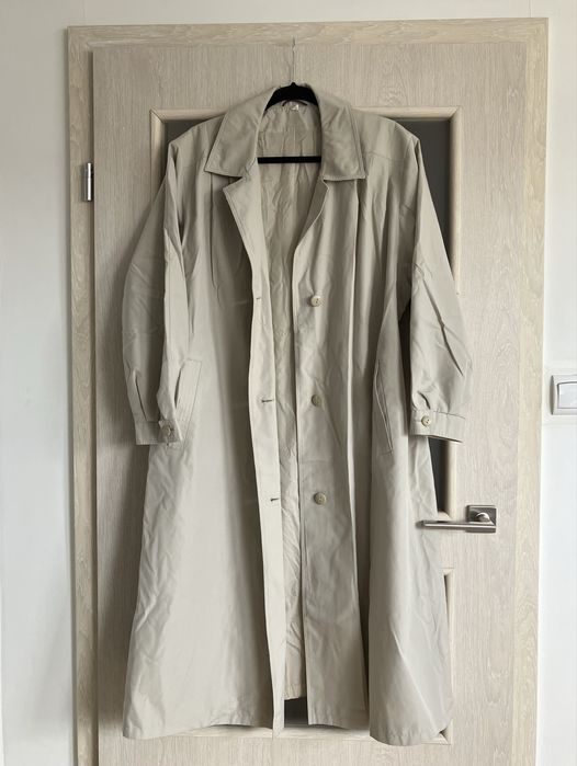 płaszcz trencz długi beżowy vintage Berghaus City
