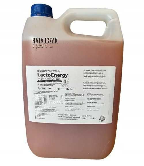 Gliceryna LactoEnergy betakaroten ketoza rozród brak apetytu bydło 5kg