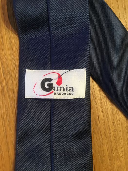 Krawat Gunia ciemnoniebieski