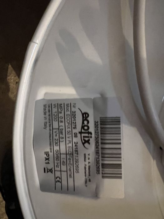 Podgrzewacz pionowy Ecofix 50 V EU2 50 l