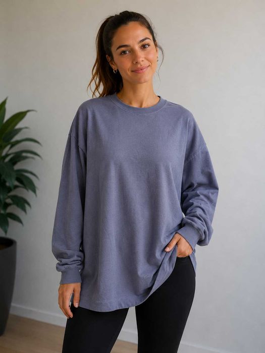 Bluza Szara Gymshark L 40 Dresowa Sportowa Luzny Fason