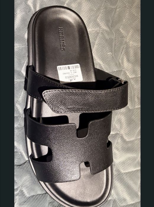 Klapki 45 czarne hermes