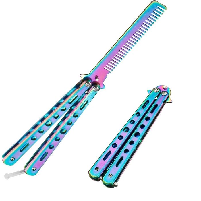 Ніж метелик гребінець,нож бабочка розческа