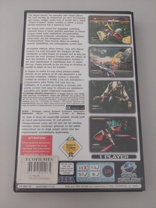 Panzer Dragoon 2 Sega Saturn