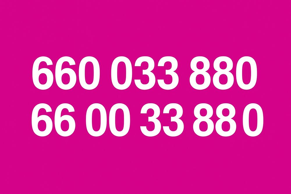 Starter T-Mobile z łatwym numerem złoty platynowy numer