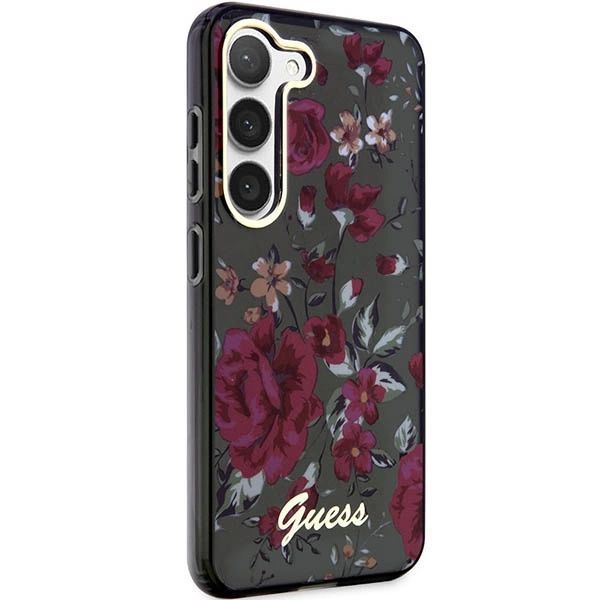 Etui Guess Flower Collection na Samsung Galaxy S23 - zielone
