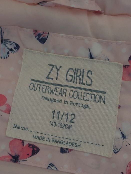 Colete Menina Rosa Estampado, 11-12A