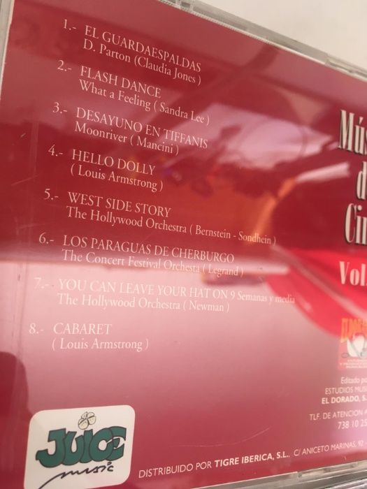 CDs - Música de Cine (20 volumes disponiveis)