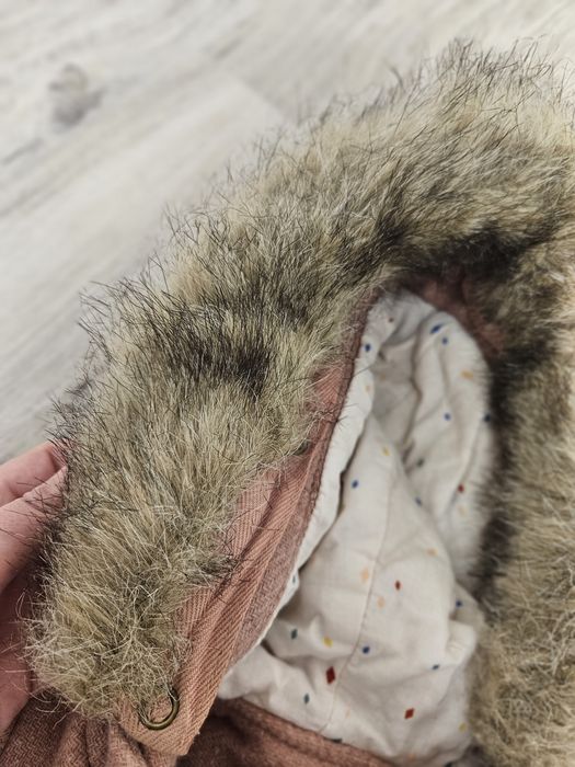 Тепле пальто zara kid's 18-24м для дівчинки