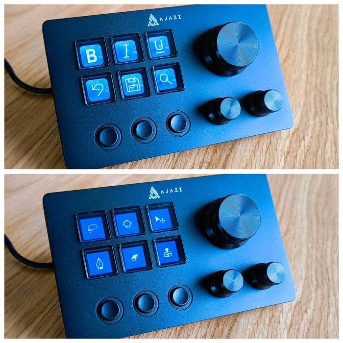 AJAZZ APK03 Stream Deck,  Button Box, makra, SimRacing, OBS,  klawisze