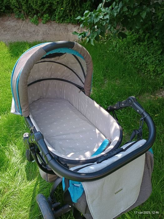 Wózek 3w1 tutek grander lift, gondola/spacerówka/fotelik + akcesoria