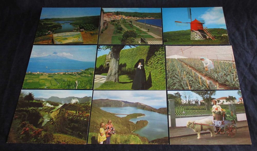 Postais Antigos Vintage de Portugal Ilha dos Açores