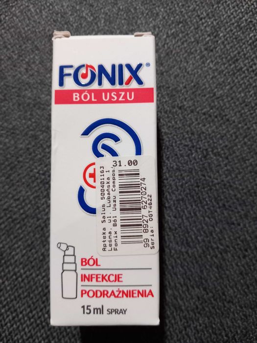 Fonix na ból uszu wyrób  medyczny
