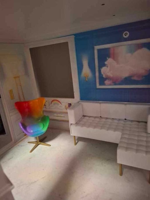 Rainbow High House Ogromny Drewniany Domek dla lalek z wyposażeniem