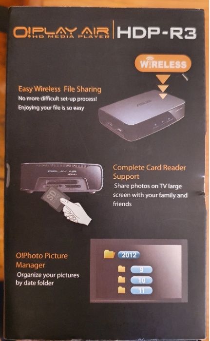 Asus Leitor multimédia Asus O!Play Air HD Media Player