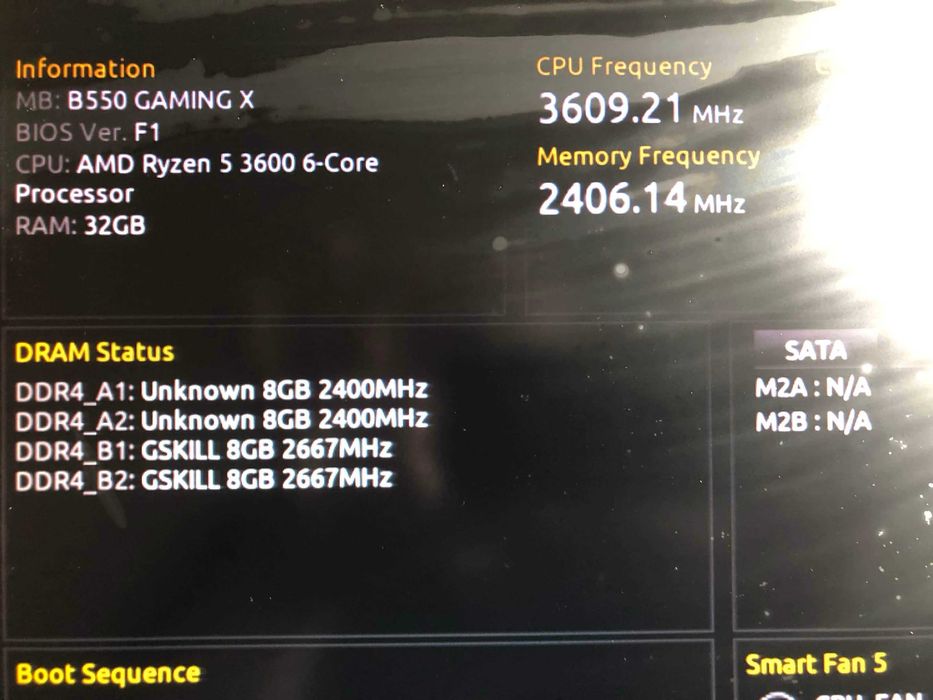 Gigabyte b550 gaming X+ 32gb RAM+ AMD Ryzen5 3600