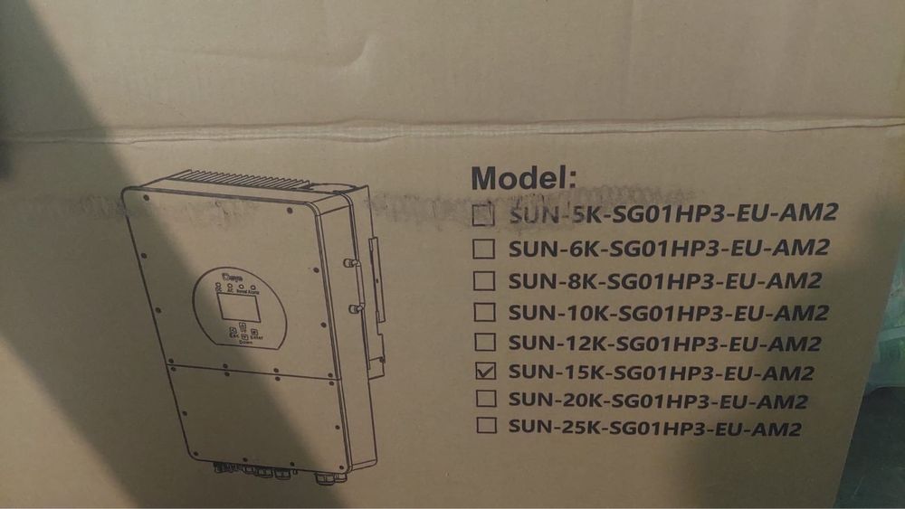 Гібрідний інвертор 15кВт 3 фази