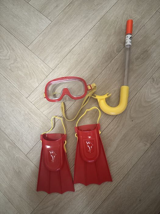 Маска, ласты для воды