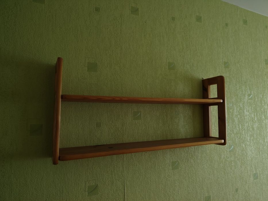 Półka wisząca drewniana
