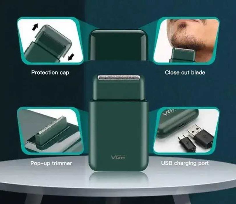 Аккамуляторная электробритва/ шейвер VGR V-390