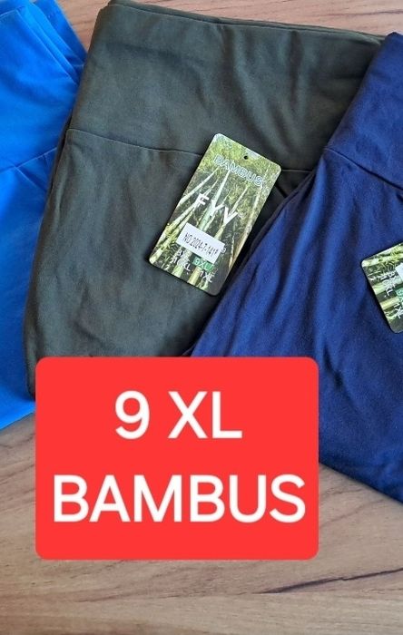 Nowe rybaczki damskie bambus wiskoza 9 XL 58 kolory  bambusowe m