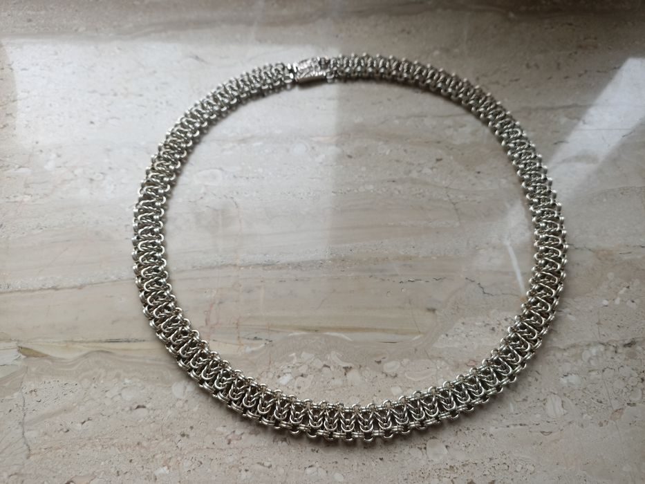 Naszyjnik kolia srebro vintage