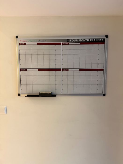 Quadro branco organização