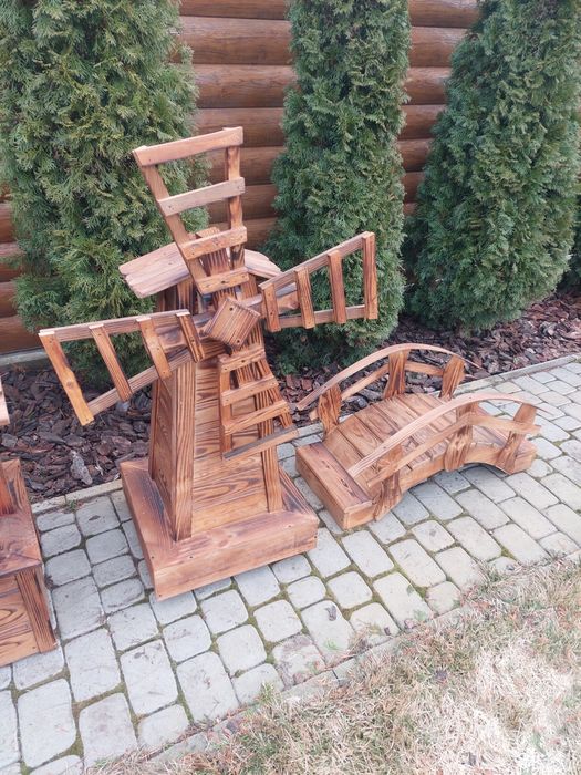 Садові вироби,млин ,криниця,візок,місток.декоративні,ландшафний дизайн