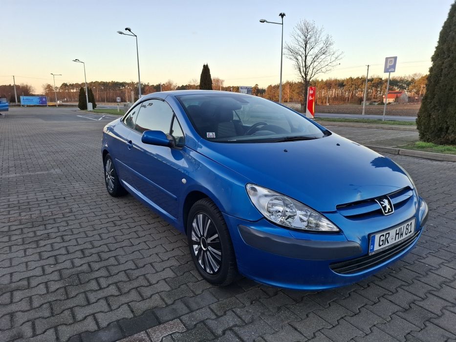Peugeot 307CC Cabrio 2,0b 136KM Klimatr Elektryka 161 tyś km z Niemiec