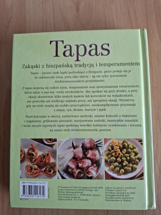 Książka "Tapas, zakąski z hiszpańską tradycją i temperamentem"