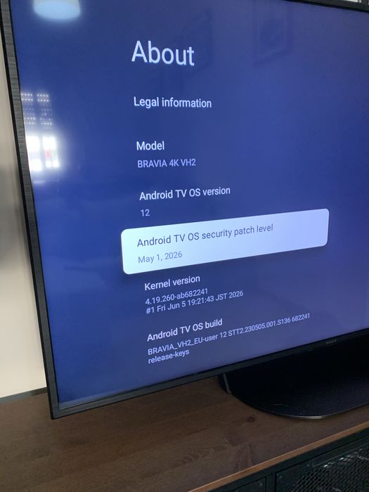 TV Sony Bravia 55” 4K smart google Tv