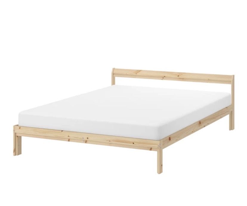 Cama de casal de madeira pinho