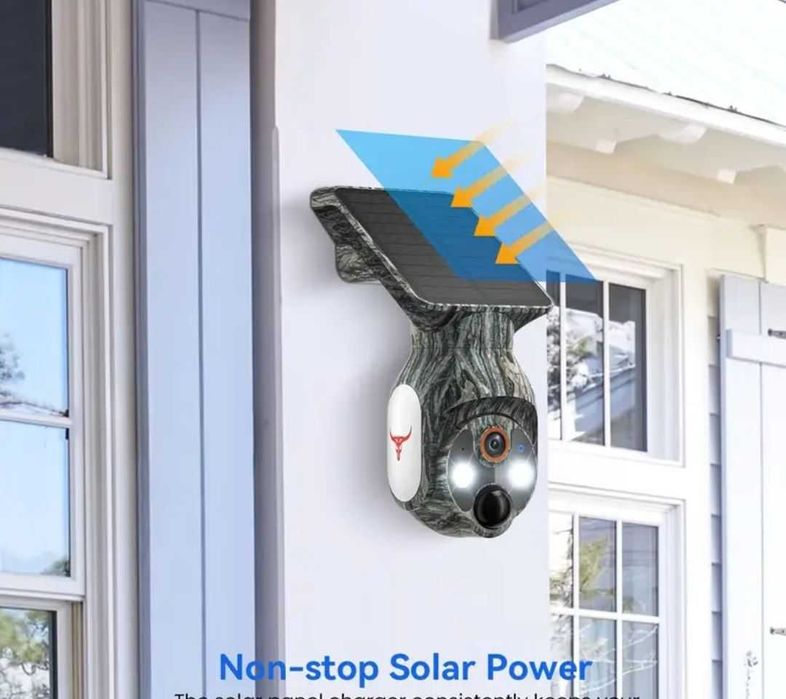 Камера відеоспостереження з сонячною панеллю. Ві-фі