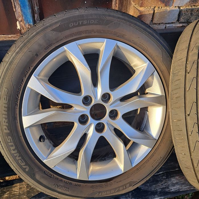 Felgi Peugeot 5x108 215/55R17 z oponami letnimi hankook