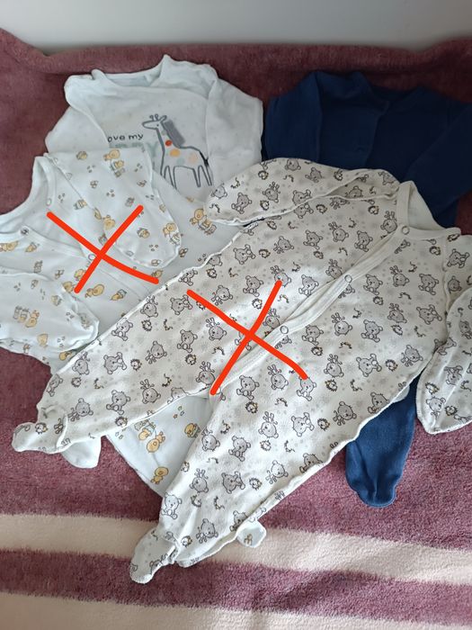 Одяг для немовлят - чоловічки до 3 місяців та багато іншого