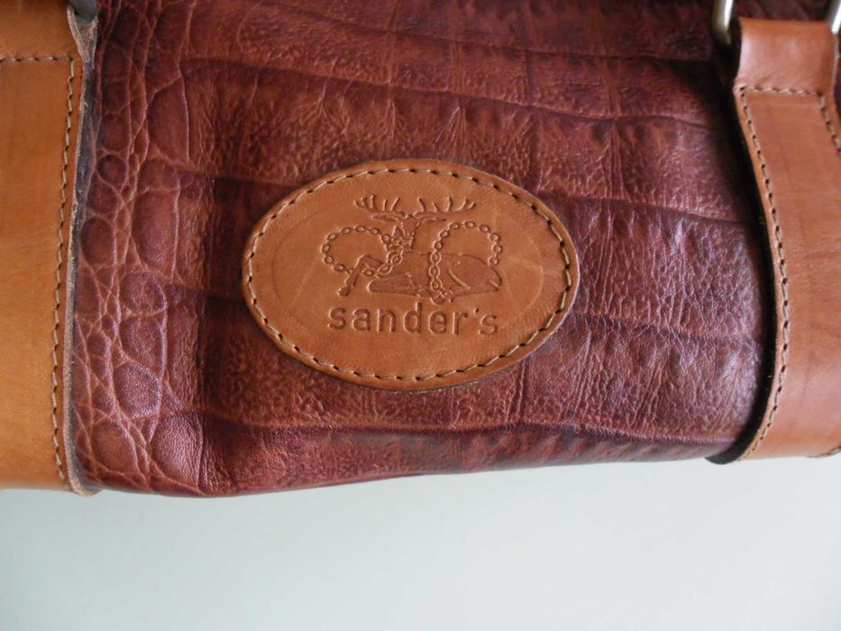 Saco viagem em pele - BOM ESTADO